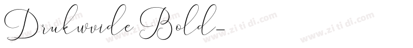 Drukwvide Bold字体转换
